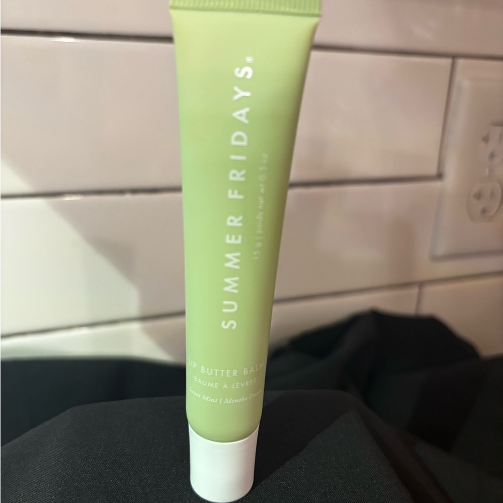 Summer Fridays lip balm in sweet mint